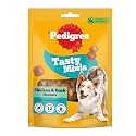 Pedigree Tasty Minis Adult Dog Treats, Chicken &amp; Duck Flavour Chunks, 130 g, Contains Omega 3, Vitamin E &amp; Calcium