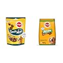 Pedigree Tasty Minis Treats for Adult Dogs, Chicken &amp; Duck Flavour Chunks, 130g&amp;Pedigree Biscrok Biscuits Treats for Dog (Above 4 Months), Lamb Flavour, 500g