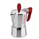 PEDRINI - Italy Aluminium Moka Pot 2 Cup, Coffee Maker/Mocha Pot/Stovetop Coffee Maker; Italian Made. (Red, 2 Cup) Now Eco Moka in Red Variant.