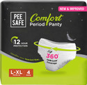 Pee Safe Full Coverage Leak-Proof Period Panty (L-XL) Sanitary Pad (Pack of 4)