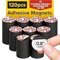 Peel-&-Stick Flexible Adhesive Magnets - Magnetic Dots for Office Supplies, Whiteboard, Crafts, Fridge, & School Projects