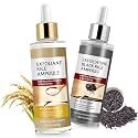 Peel Shot Duo White & Black Rice Exfoliant - Gentle Rice Exfoliator for face and Body, Rice Peel for All Skin Types Skin Care (2PCS, 100ml Each)