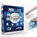 PeelAways 5-Layers | Waterproof Disposable Fitted Bed Sheets | Crib Size
