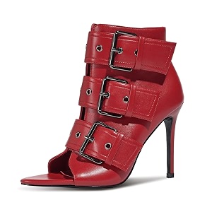 Peep Toe Booties Women Stiletto Heels Sexy