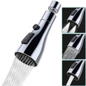 PEESTI Faucet head Universal Kitchen Faucet 3-Function Pull Down Sink Tap Extender Faucet Mount (Screw On)