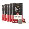 Peet's Coffee Espresso Capsules, Medium Roast, Crema Scura, 50 Count