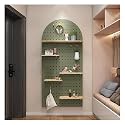 Peg Board,Pegboard Panels, Wooden Pegboard Organizer Kit - Wall Organiser Pegboard Perfects for Home Office Garage(Green-b)