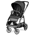 Peg Perego Veloce - Compact Full Featured Lightweight Stroller - Compatible with All Primo Viaggio 4-35 Infant Car Seats - Made in Italy - True Black (Black)