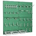 PegBoard, 68PCS Heavy Duty Metal Pegboard with Hooks, Heavy Duty Peg Board for Walls Home, Garage Tool Storage, Workbench, Craft Room, Kitchen