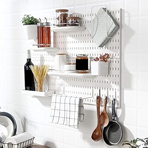 pegboard various tools easy installation diy for office garage bathroom storage case
