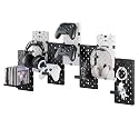 PEGZONE Controller and Headphone Holder Wall Mount, 7pcs, Black & White