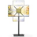 Pegzone Floor TV Stand with 90° Rotation for 32-65 inch TVs up to 88lbs