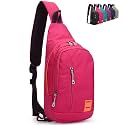 Peicees Small Sling Backpack Waterproof Unisex Shoulder Bag Chest Crossbody Daypack