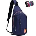 Peicees Small Sling Backpack Waterproof Unisex Shoulder Bag Chest Crossbody Daypack