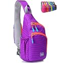 Peicees Small Sling Backpack Waterproof Unisex Shoulder Bag Chest Crossbody Daypack