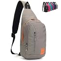 Peicees Small Sling Backpack Waterproof Unisex Shoulder Bag Chest Crossbody Daypack