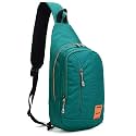 Peicees Small Sling Backpack Waterproof Unisex Shoulder Bag Chest Crossbody Daypack