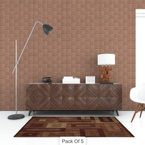 peijinsart 77 cm x 70 cm decorative embossed wallpaper brown pack of 5