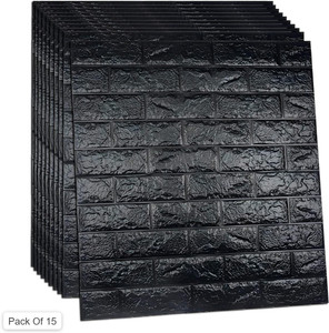 peijinsart 77 cm x 70 cm decorative embossed wallpaper black pack of 15