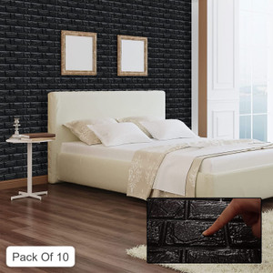 peijinsart 77 cm x 70 cm decorative embossed wallpaper black pack of 10