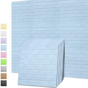 peijinsart 77 cm x 70 cm decorative embossed wallpaper blue pack of 5