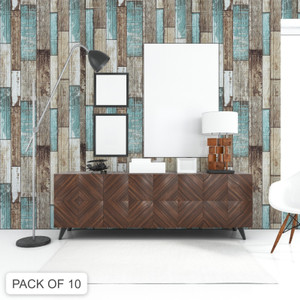 peijinsart 77 cm x 70 cm decorative embossed wallpaper brown blue beige pack of 10