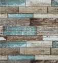 Peijinsart 77 cm x 70 cm Decorative Embossed Wallpaper (Brown, Blue, Beige)