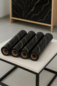 Peijinsart 200 cm x 60 cm Waterproof Decorative Vinyl Wallpaper (Black, Gold, Pack of 4)