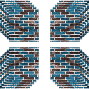 peijinsart 77 cm x 70 cm waterproof decorative embossed wallpaper multicolor pack of 20