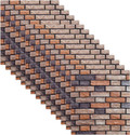Peijinsart 77 cm x 70 cm Waterproof Decorative Embossed Wallpaper (Multicolor, Pack of 15)