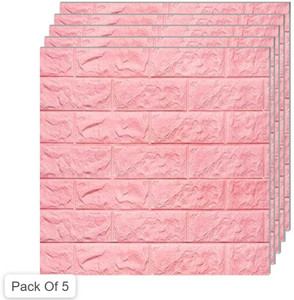 peijinsart 77 cm x 70 cm decorative embossed wallpaper pink pack of 5