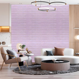 peijinsart 77 cm x 70 cm waterproof decorative embossed wallpaper purple pack of 15