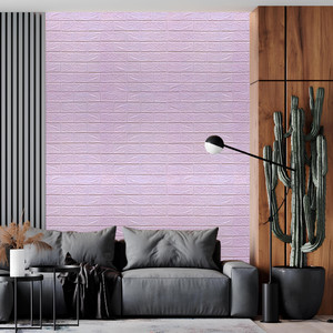 peijinsart 77 cm x 70 cm waterproof decorative embossed wallpaper purple pack of 5