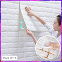 Peijinsart 77 cm x 70 cm Decorative Embossed Wallpaper (White, Pack of 15)