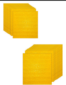 peijinsart 77 cm x 70 cm decorative embossed wallpaper yellow pack of 20