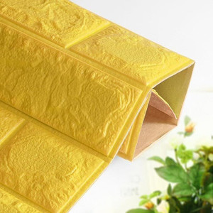 peijinsart 77 cm x 70 cm decorative embossed wallpaper yellow