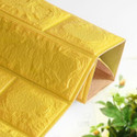 Peijinsart 77 cm x 70 cm Decorative Embossed Wallpaper (Yellow)