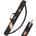 PEKREWS Pool Cue Case, 1x1 Soft Pool Stick Bag with Accessory Pocket