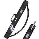 PEKREWS Pool Cue Case, 1x1 Soft Pool Stick Bag with Accessory Pocket