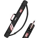 PEKREWS Pool Cue Case, 1x1 Soft Pool Stick Bag with Accessory Pocket