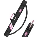 PEKREWS Pool Cue Case, 1x1 Soft Pool Stick Bag with Accessory Pocket