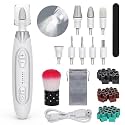 PELCAS Electric Nail File, Manicure and Pedicure Kit 5 Speeds & LED Light