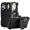 Pelican Voyager iPhone 17 Pro Case - Rugged MagSafe Phone Case - Black