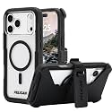 Pelican Voyager iPhone 17 Pro Case - Rugged MagSafe Phone Case -Black/Clear