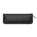 Pelikan Top-Grain Leather 2-Pen Case, Black, 1 Each (958025)