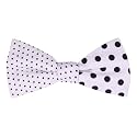 Peluche Abstract White Bow Tie For Men