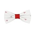 Peluche Abstract White Bow Tie For Men
