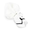 Peluche Classic Hue White Pocket Square for Men (14X14 inches)