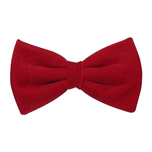peluche essentials premium red bowtie for men