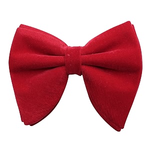 peluche essentials premium red bowtie for men